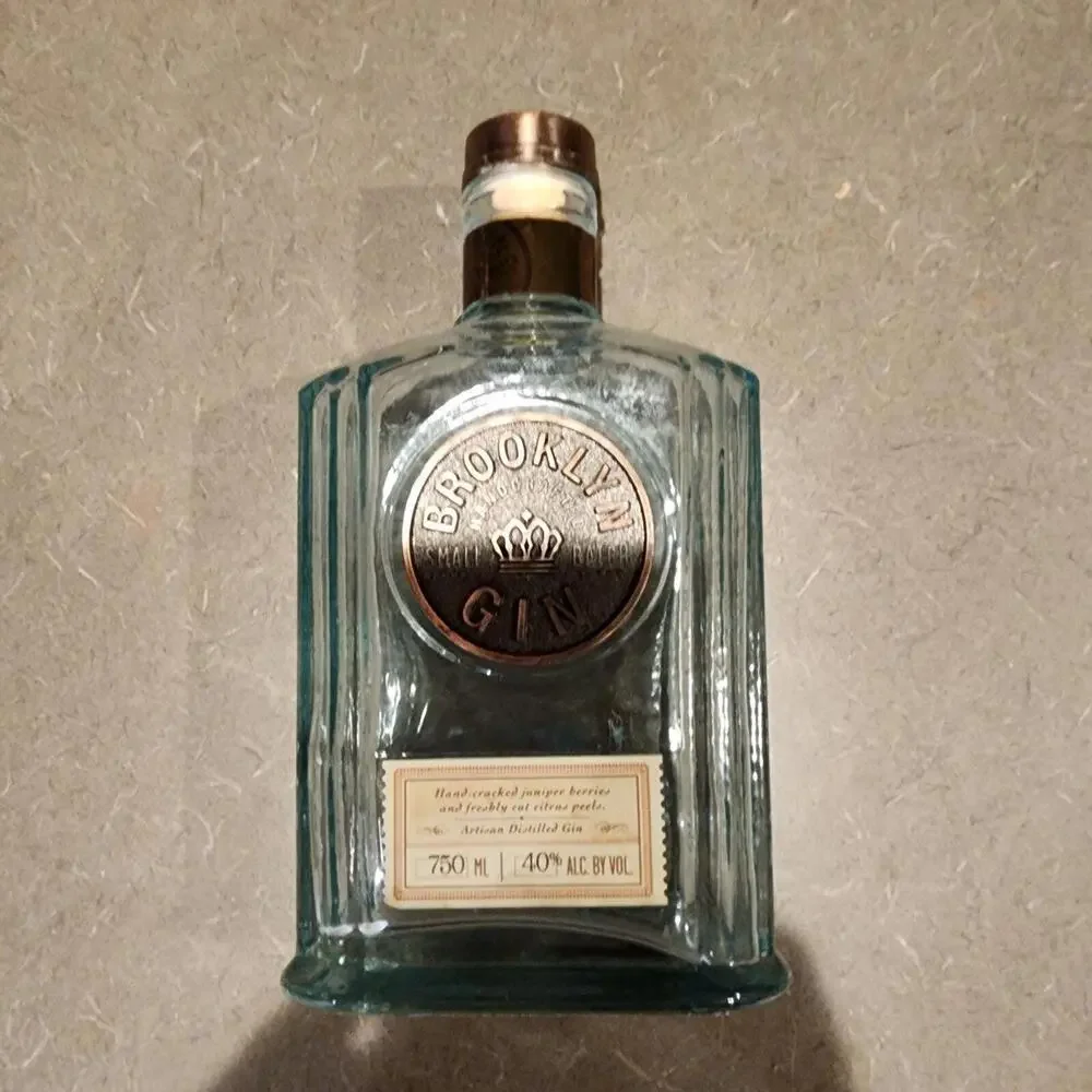 flawless Brooklyn Small Batch Gin empty bottle collectors 25oz.